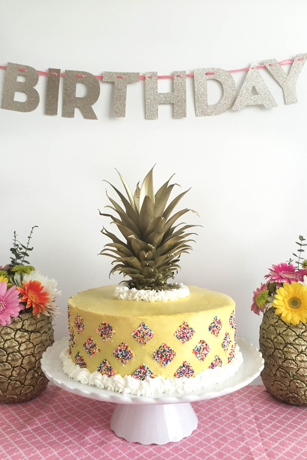 Pineapple Birthday Cake
 Marie Chantal Blog – Birthday Cake Inspiration