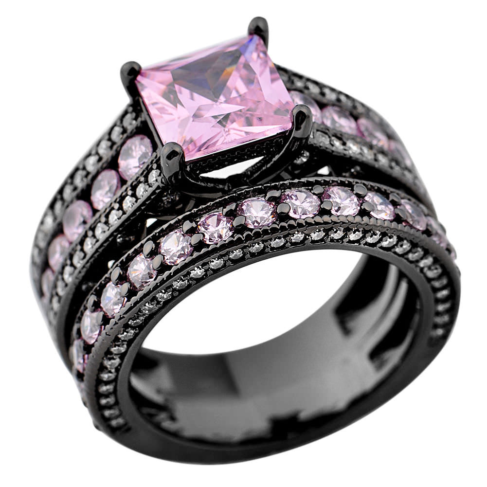 Pink And Black Wedding Rings
 29 Pink and Black Wedding Rings Ring Designs