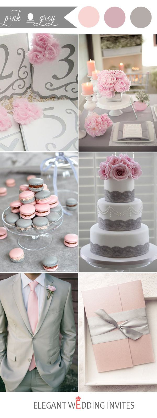 Pink And Grey Wedding Colors
 48 Perfect Pink Wedding Color bination Ideas