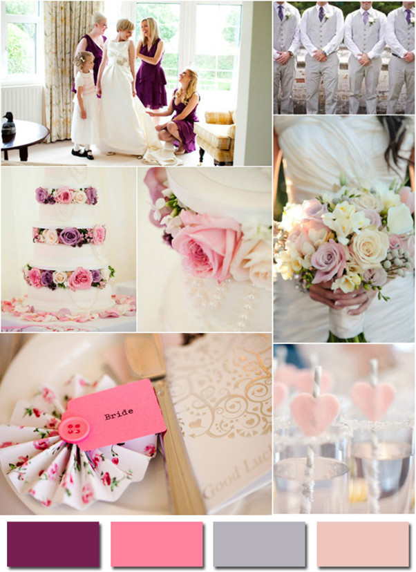 Pink And Grey Wedding Colors
 Fabulous Wedding Colors 2014 Wedding Trends Part 3