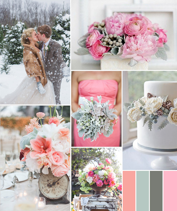 Pink And Grey Wedding Colors
 Fabulous Pink Wedding Color bo Ideas For Different