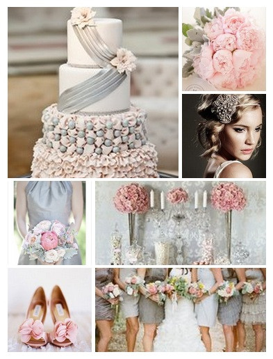 Pink And Grey Wedding Colors
 Pink Weddings Archives Weddings By the Color