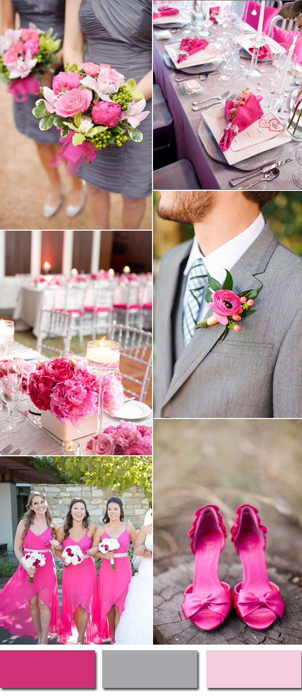Pink And Grey Wedding Colors
 Wedding Colors Trends For 2017 Spring Pink Yarrow Color