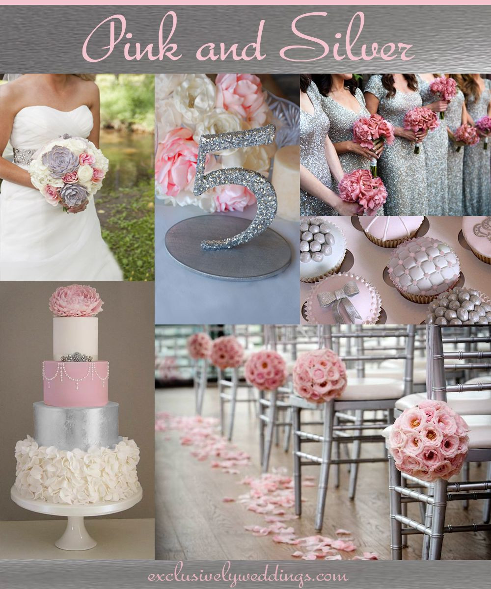 Pink And Grey Wedding Colors
 Your Wedding Colors Pair Pink With a Neutral for a Groom