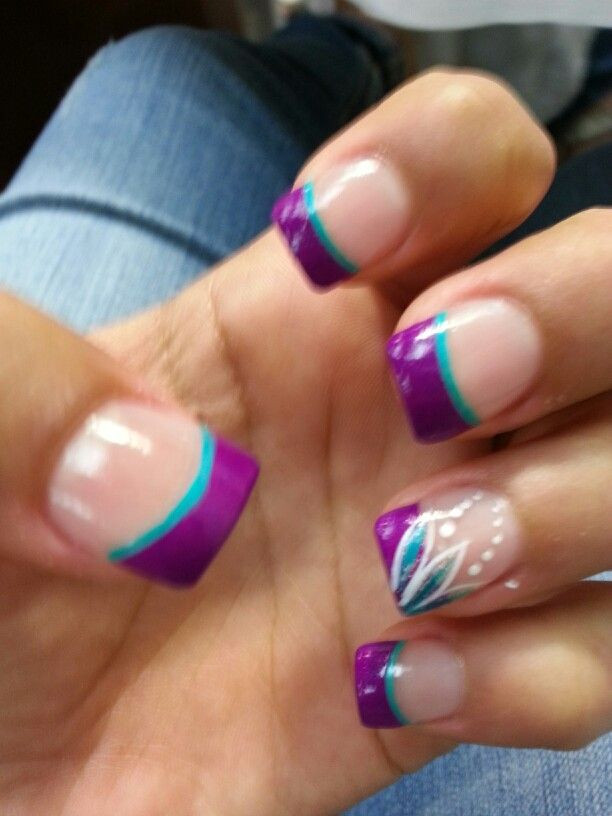 Pink And Purple Nail Designs
 My Nails for graduation ♡ Beauty in 2019
