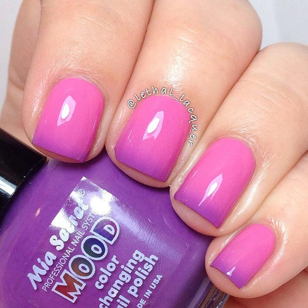 Pink And Purple Nail Designs
 41 Pink And Purple Nail Polish Designs StylePics