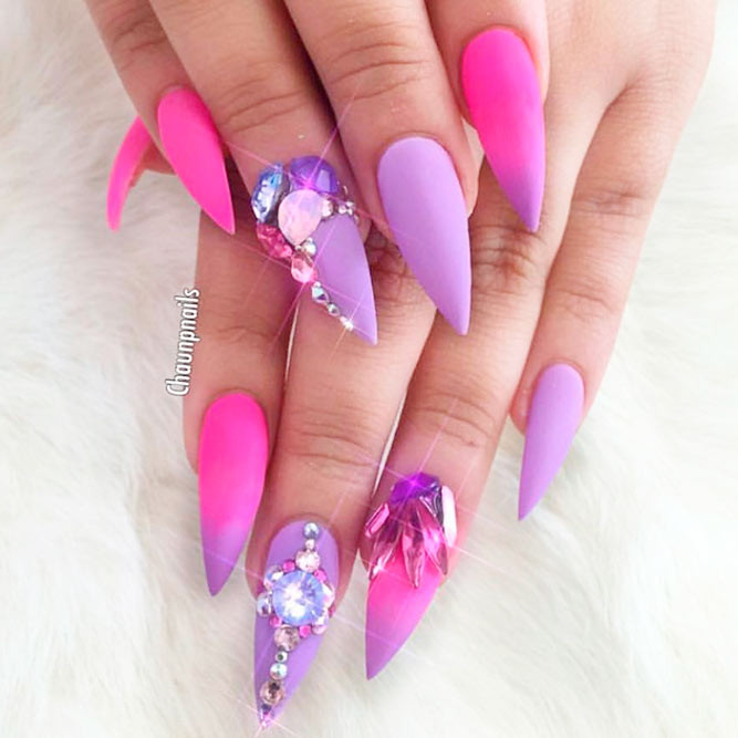 Pink And Purple Nail Designs
 21 Cool Ideas How To Ombre Nails