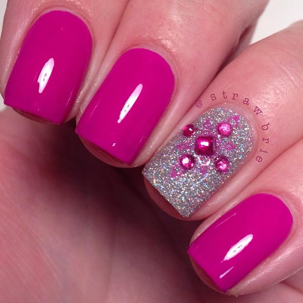 Pink And Silver Nail Designs
 80 Nail Designs for Short Nails