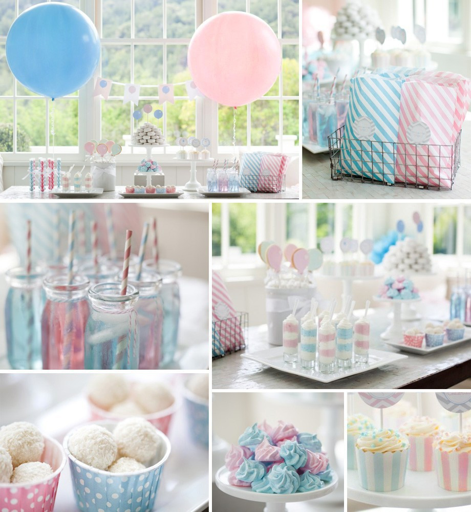 Pink Baby Shower Decoration Ideas
 Baby pink baby blue party supplies set for kids prince