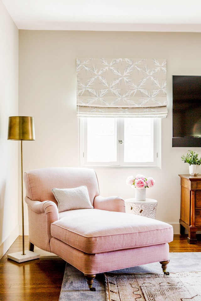 Pink Living Room Chair
 A Family s Relaxing LA Home Designed by Amy Sklar