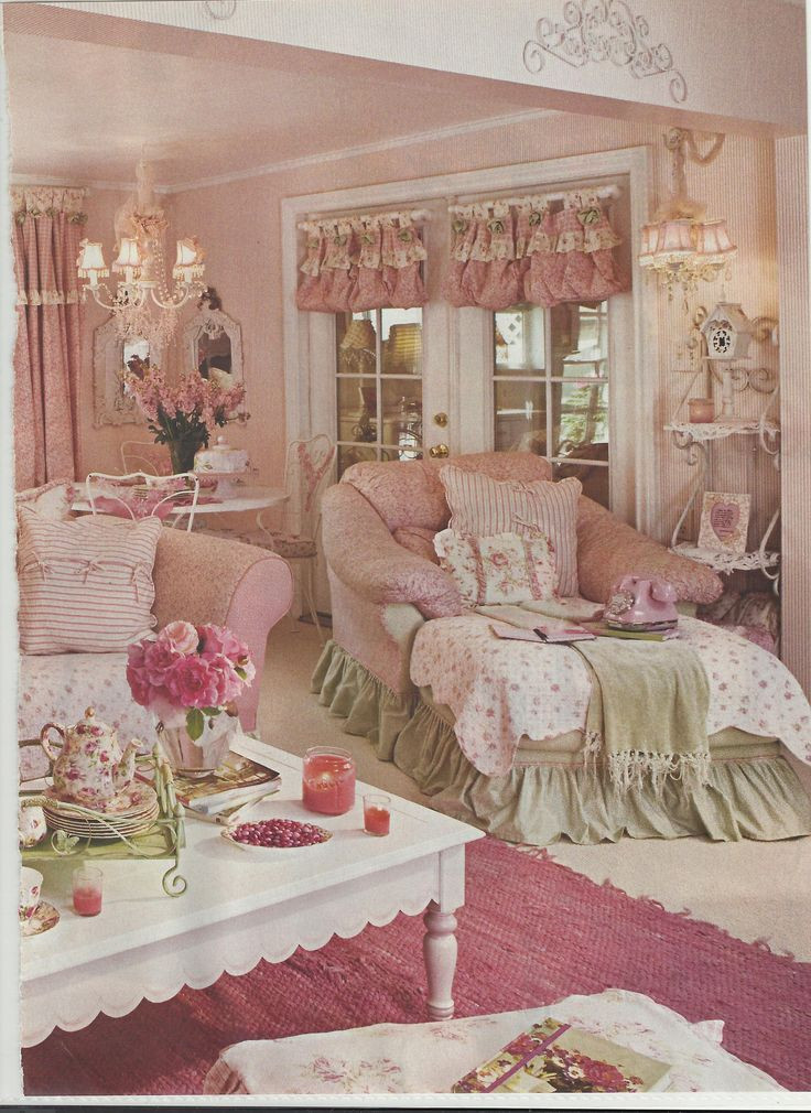 Pink Shabby Chic Bedroom
 Country Pink Living Room s and for