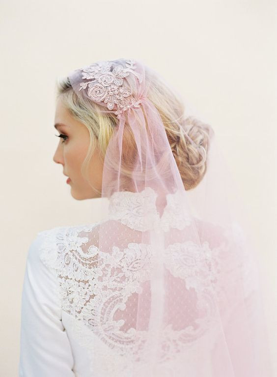 Pink Wedding Veils
 Wedding veils Veils and Pink weddings on Pinterest