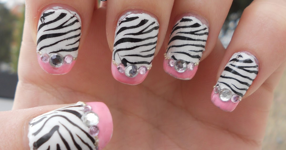 Pink Zebra Nail Designs
 Prettyfulz KONAD NAIL ART