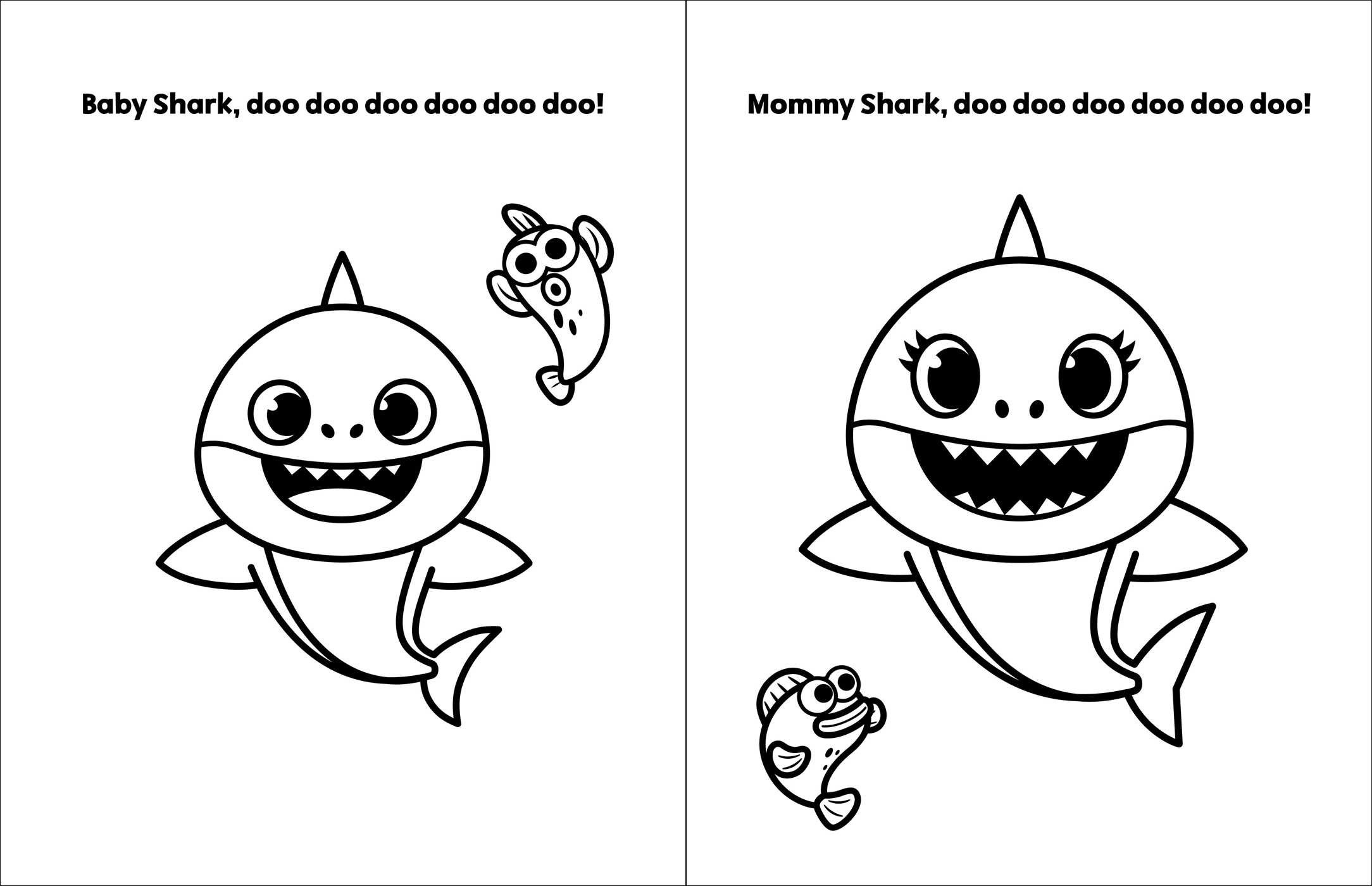 Pinkfong Baby Shark Coloring Pages
 Pinkfong And Baby Shark Coloring Sheet Printable Theme