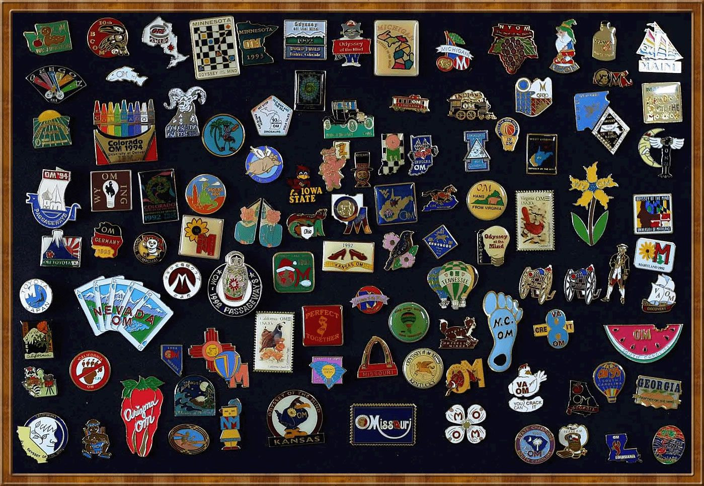 Pins Collection
 Richard Boitnott s Odyssey of the Mind Pin Collection Pin