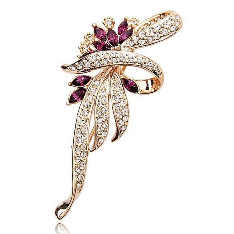 Pins Fashion
 H HYDE 2016 Crystal Flower Brooch Lapel Pin Fashion