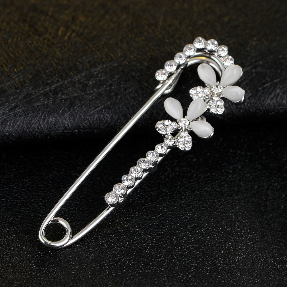 Pins Fashion
 Hijab Pins silver color Safety Pin Brooch Jewelry Fashion
