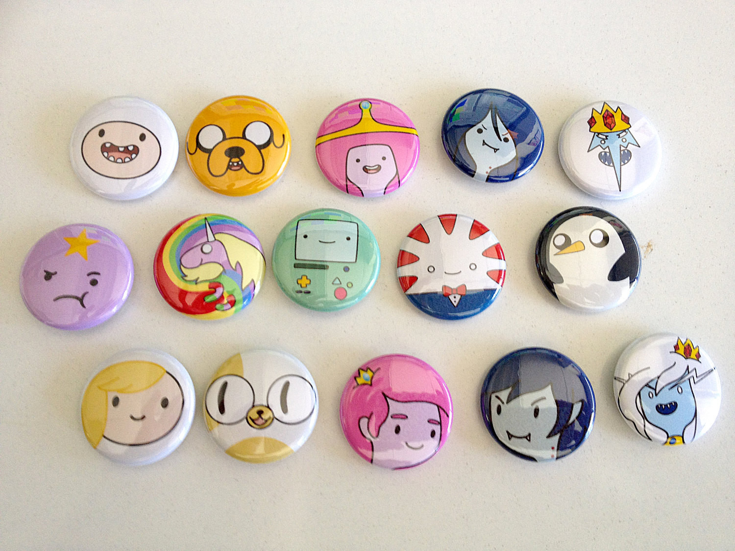 Pins Ideas
 Adventure Time 1 button pin set by Rosewine on Etsy