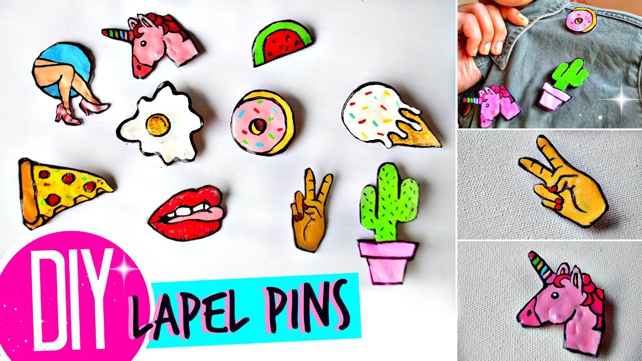 Pins Ideas
 DIY Tumblr PINS BROOCHES using GLUE