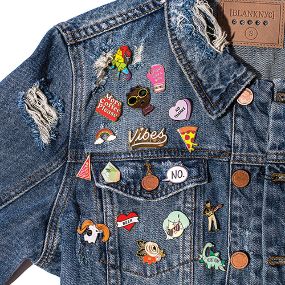 Pins On Denim Jacket
 Pick Up Unique Enamel Pins From These Local Artists