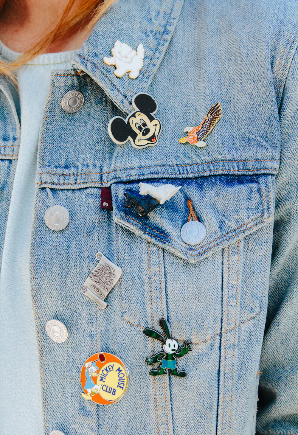 Pins On Denim Jacket
 9 Tips for Styling Your Disney Pins