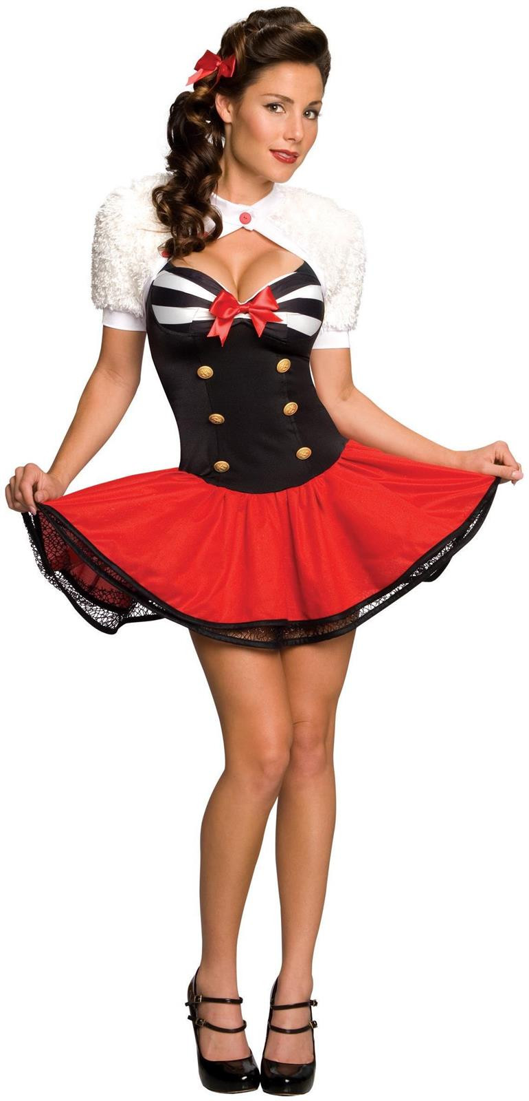 Pins Outfit
 Secret Wishes Naval Pinup Adult Costume SpicyLegs