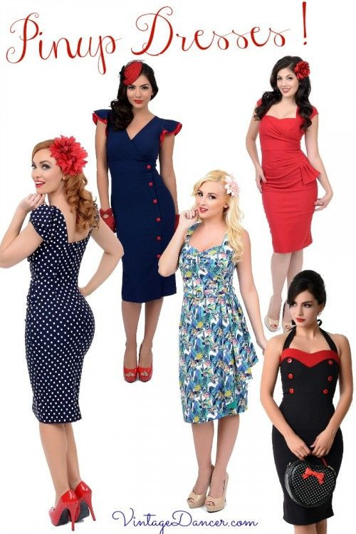 Pins Outfit
 1940s 1950s Pinup Dresses for Sale