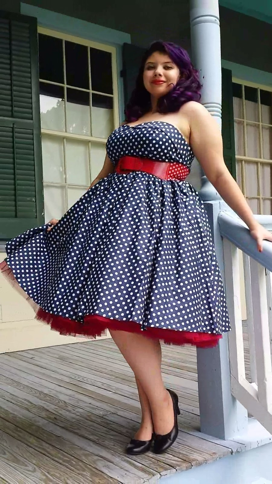 Pins Up Style
 BlueBerry Hill Fashions Pinup Dress and Vintage