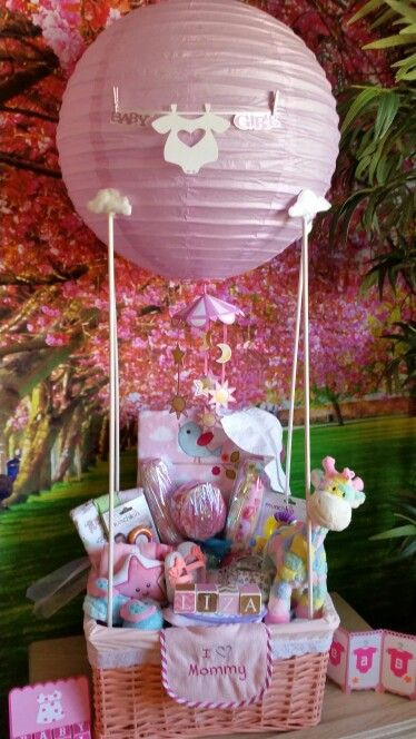 Pinterest Baby Shower Gifts
 Baby Shower hot air balloon t basket DIY