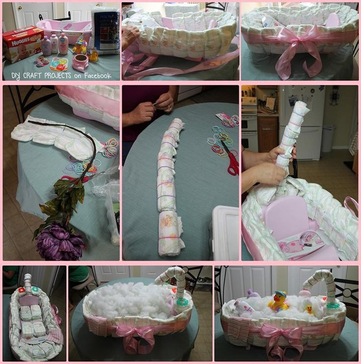 Pinterest Baby Shower Gifts
 Diaper Baby Tub DIY Baby Shower t