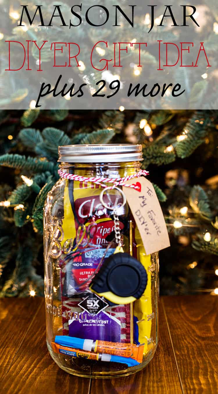 Pinterest Holiday Gift Ideas
 Mason Jar Gift for the DIY Lover Domestically Speaking