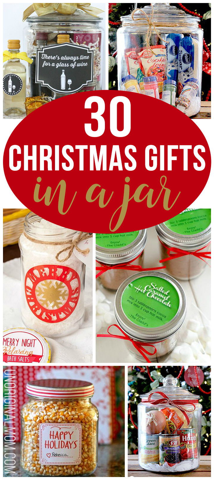 Pinterest Homemade Christmas Gifts
 30 Christmas Gifts in a Jar unOriginal Mom