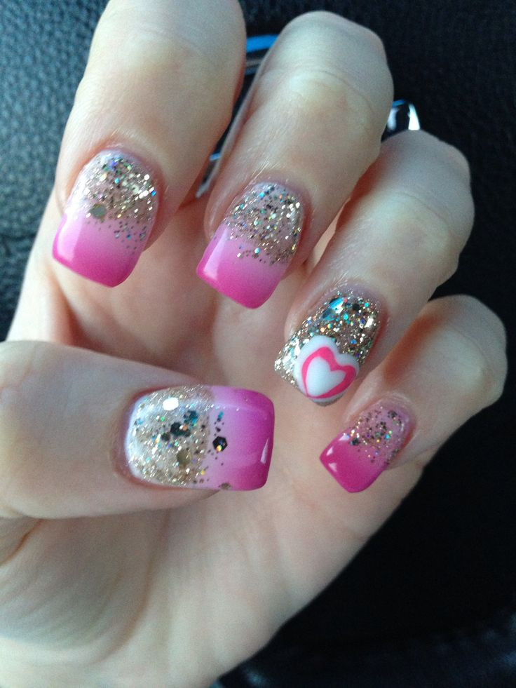 Pinterest Nail Designs
 Pink nail design Nail designs