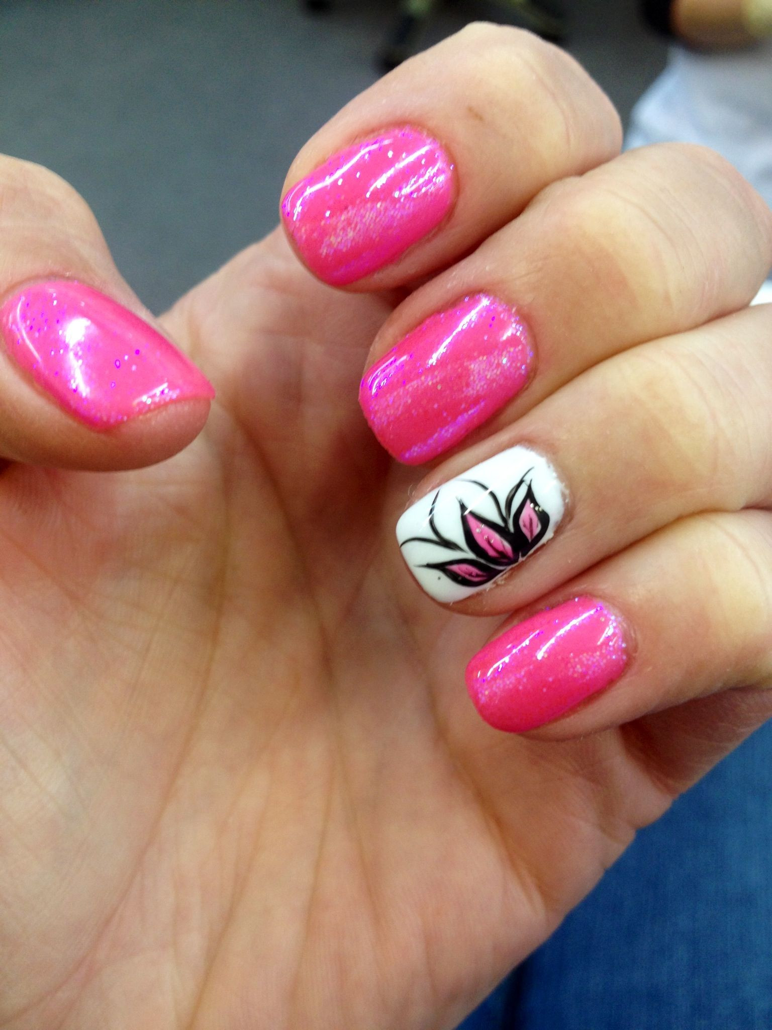 Pinterest Nail Designs
 Shellac nail design nail art nail ideas gellac pink