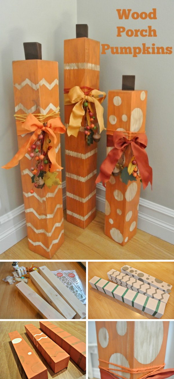 Pinterest Wood Crafts
 Stylish DIY Pumpkin Crafts for Thanksgiving Decoration