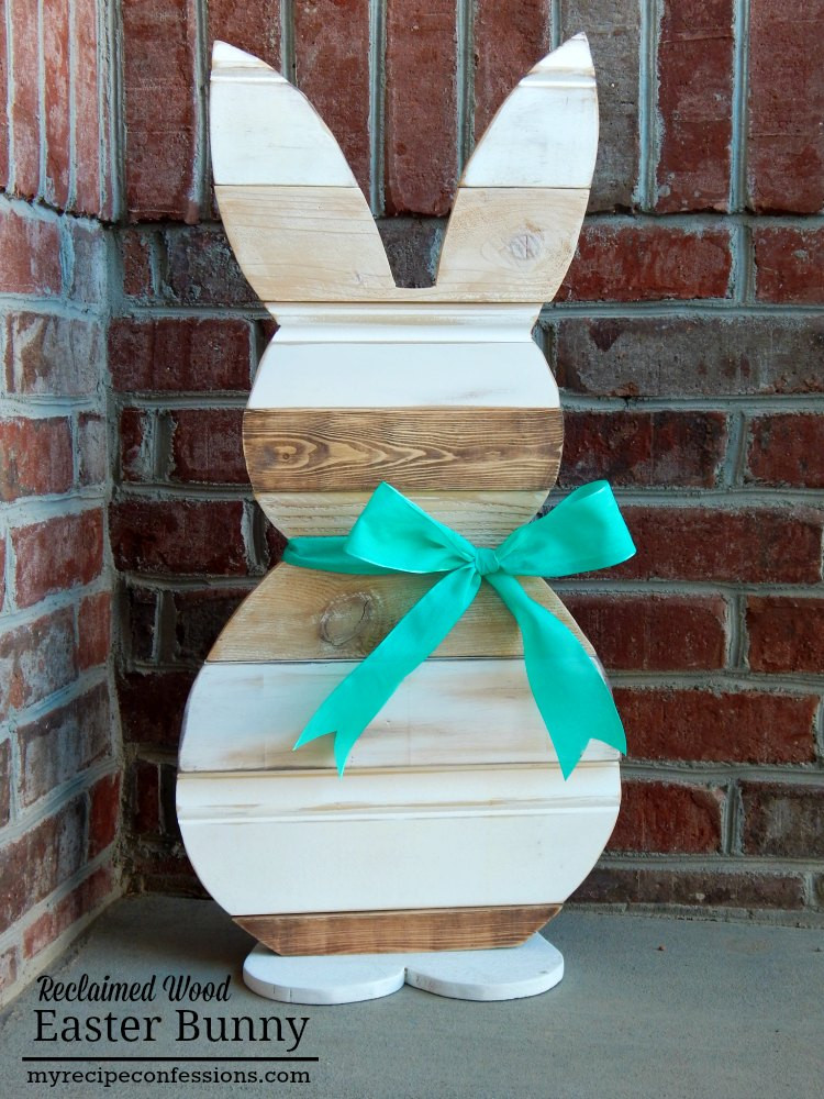 Pinterest Wood Crafts
 Reclaimed Wood Easter Bunny My Recipe Confessions