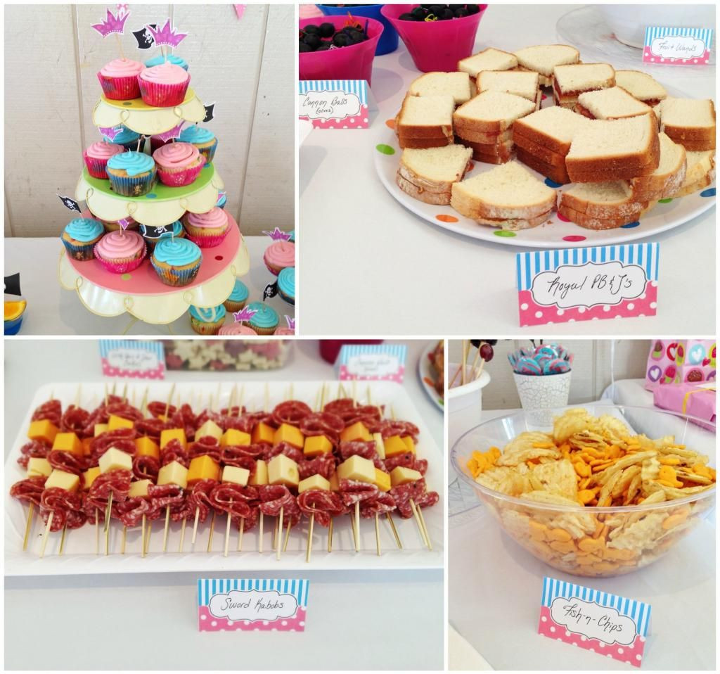 Pirate Party Finger Food Ideas
 Great small bite ideas for Princess Pirate theme since the