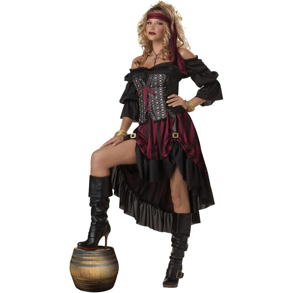 Pirates DIY Costumes
 Pirate Wench Costume Adult y Gypsy Halloween Fancy