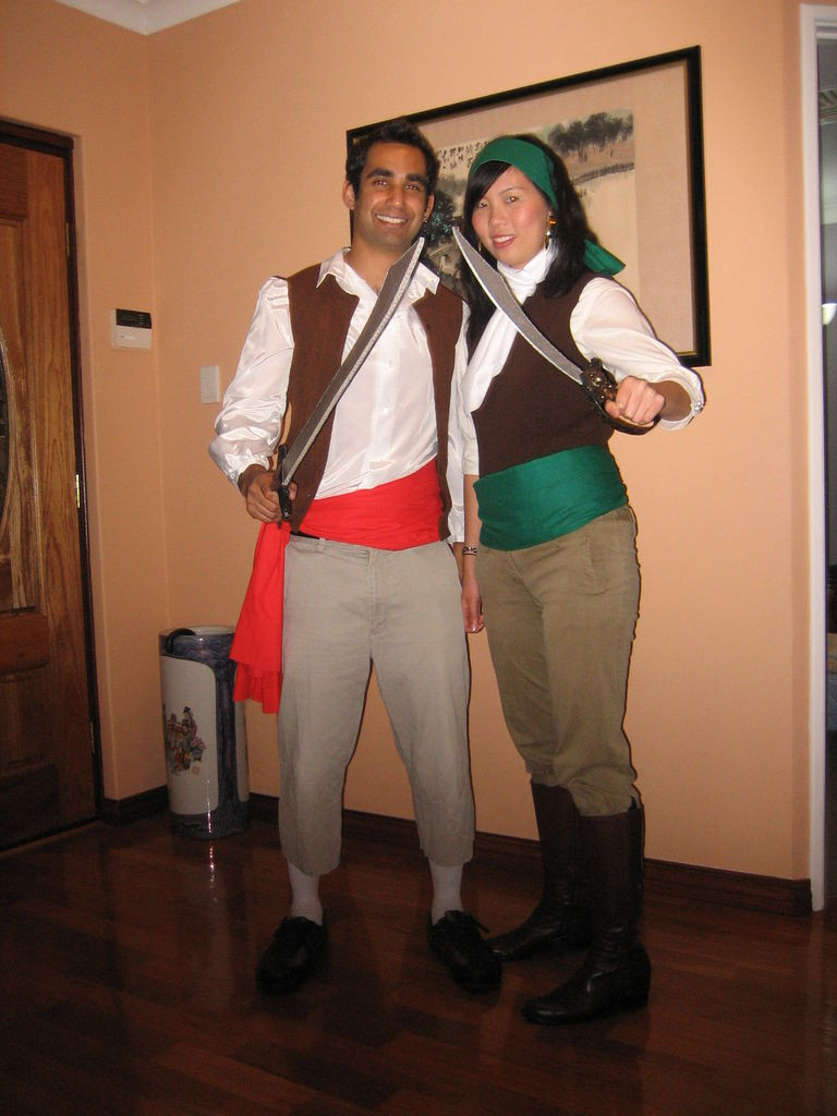 Pirates DIY Costumes
 Guybrush Threepwood and Elaine Marley pirate costumes