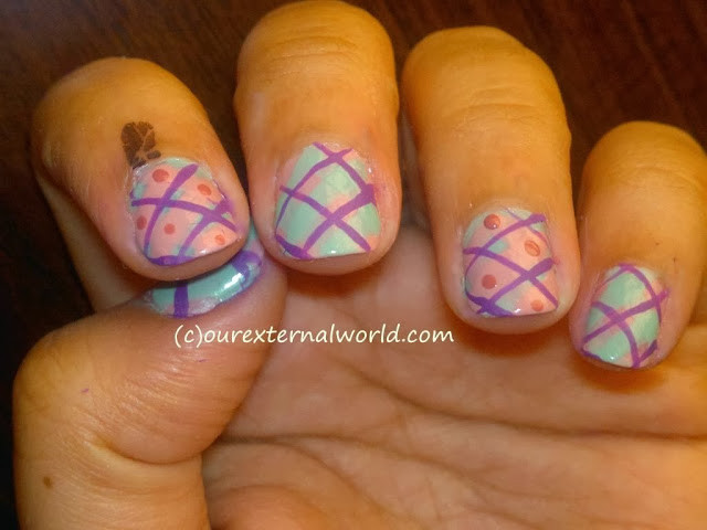 Plaid Nail Art Tutorial
 Winter Nail Art Plaid Nail Art Tutorial