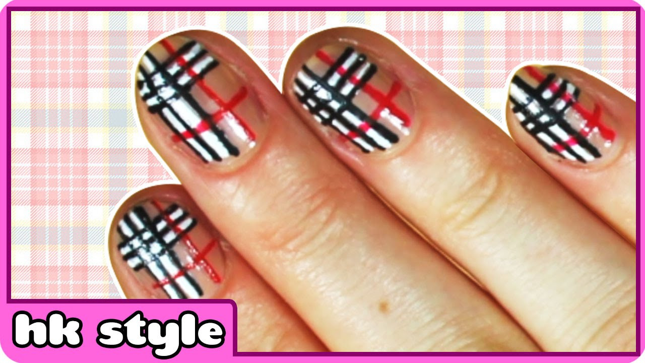 Plaid Nail Art Tutorial
 Plaid Nail Art Nail Art Designs For Beginner