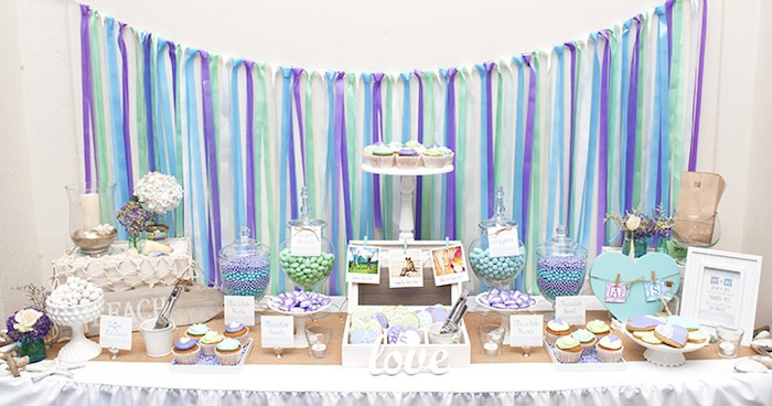 Planning A Engagement Party Ideas
 Kara s Party Ideas Beach Themed Engagement Party Planning