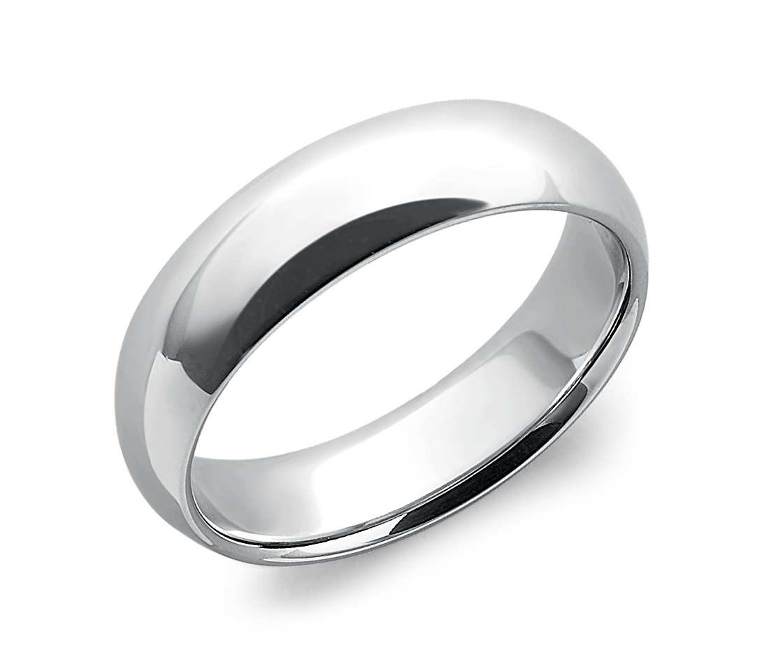 Platinum Wedding Bands
 fort Fit Wedding Ring in Platinum 6mm