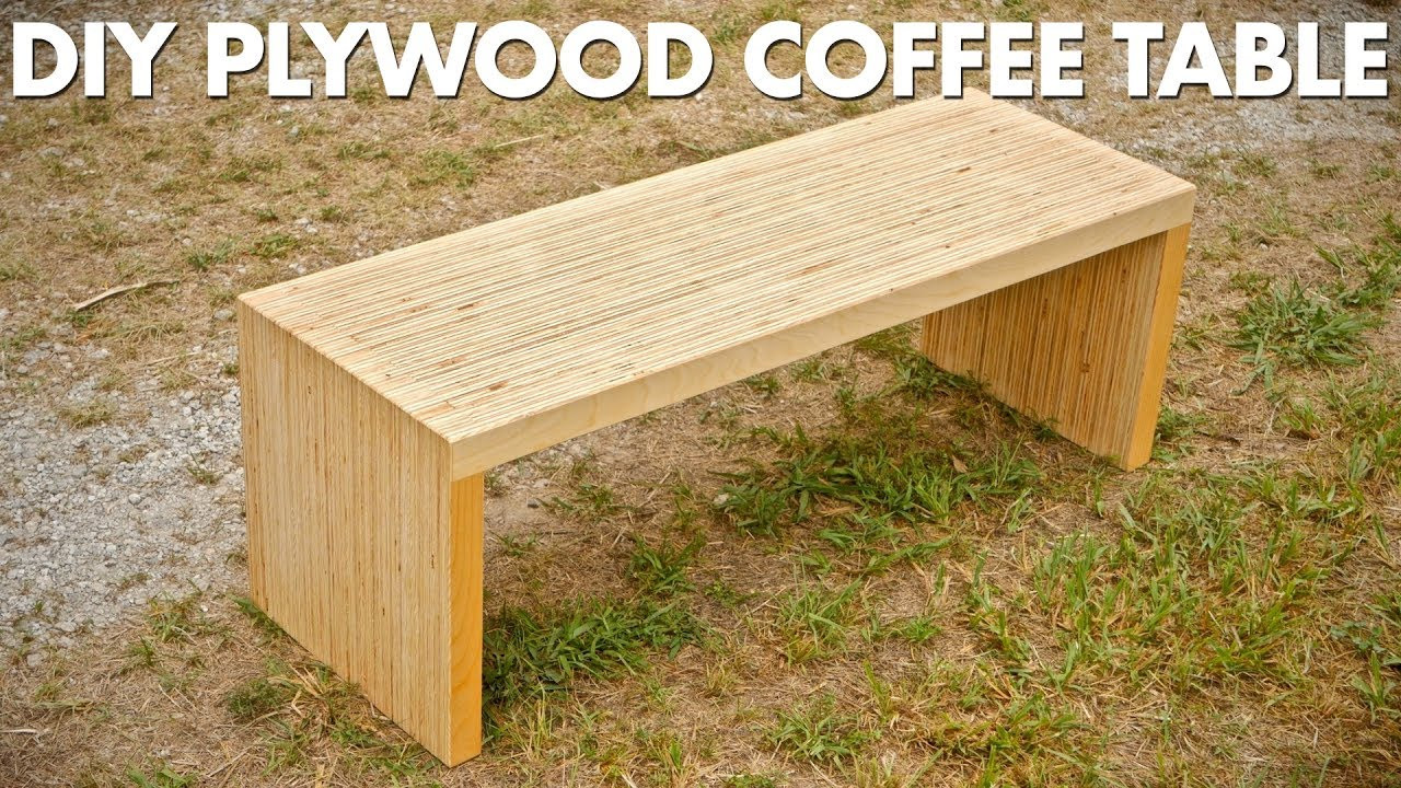 Plywood Table Top DIY
 DIY Plywood Coffee Table Made With e Sheet Plywood