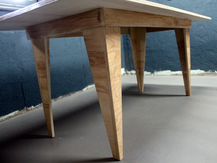 Plywood Table Top DIY
 DIY Modern Birch Table from e Sheet of Plywood