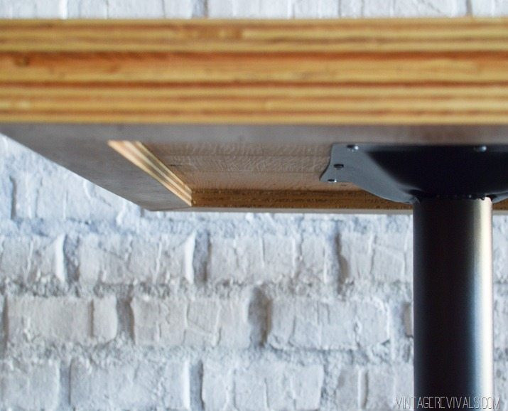 Plywood Table Top DIY
 DIY Stacked Plywood Tables Vintage Revivals