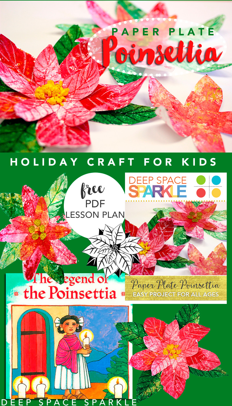 Poinsettia Craft For Kids
 Paper Plate Poinsettia Holiday Craft for Kids
