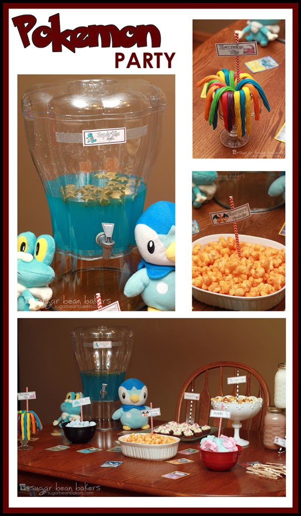 Pokemon Party Food Ideas
 Sugar Bean Bakers Quick and Easy Pokemon Party