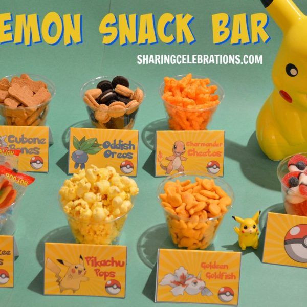 Pokemon Party Food Ideas
 Pokemon Food Cards Printables