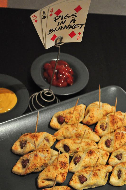 Poker Party Food Ideas
 Creative way to name your game night dishes